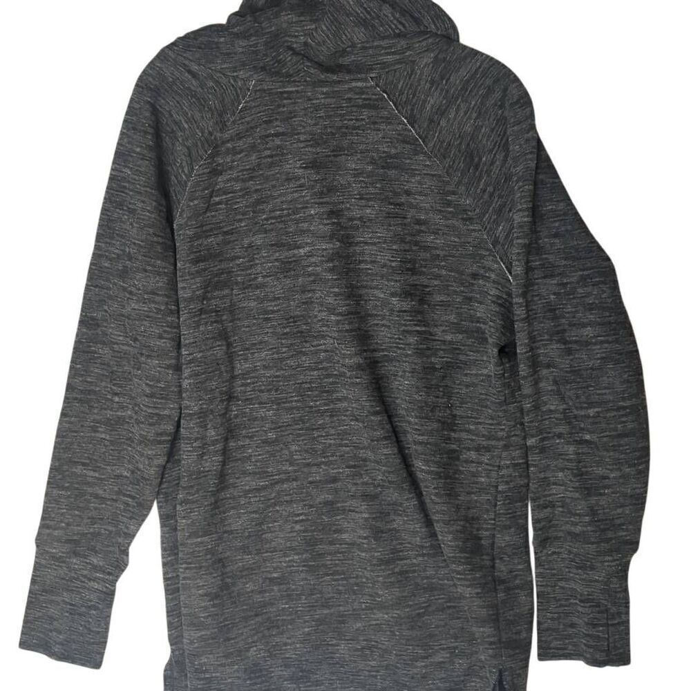 Calvin Klein Performance Marled Charcoal Cowl Neck Sweatshirt XL - Picture 2 of 7